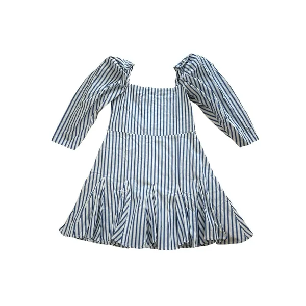 Mille‎ Resort And Travel NWT Anais Dress Size XS Blue White Stripe *Missing Sash - Image 3