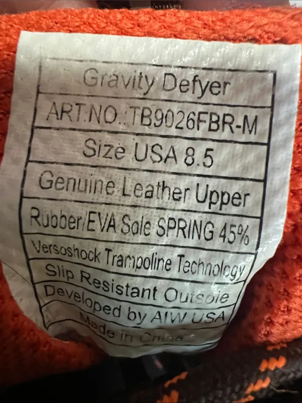 GDefy hiking shoes Brown and Orange Athletic comfort wear Shoes - Image 3