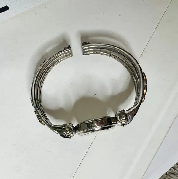 Collezie Silver Elephant Cuff Watch - Image 7