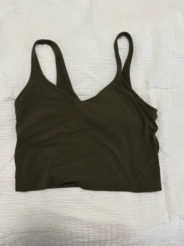 Forest Green Lululemon Align Tank Top - Image 3