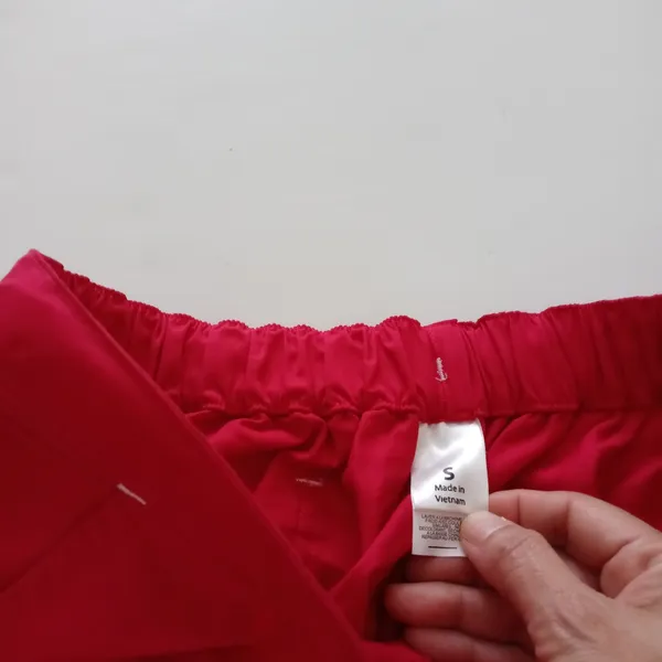 Maven Blossom Women's Multi Pockets Scrub Pants Size Small Red - Image 5