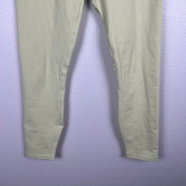 Fabletics PowerHold High Rise Leggings Yellow Strappy Back Sz M Ankle Yoga Pants - Image 3