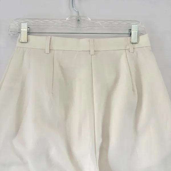 Ronny Kobo Tornby Cream Ivory Wide Leg‎ Pleated High Waisted Trousers XS NWT - Image 3