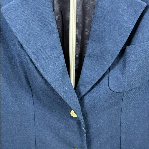 Vintage 80s Pendleton Blue Wool Blazer 100% Virgin Wool Tailored Jacket‎ USA - Image 5