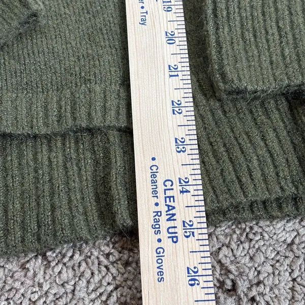 ANDREE by Unit Olive Green Mock Neck Sweater Women’s Size Small Cozy Cottagecore - Image 8