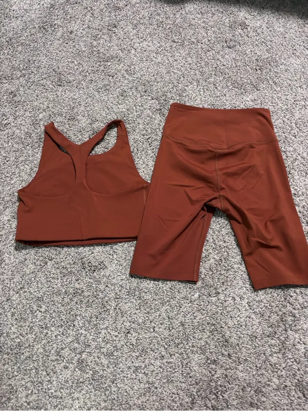 Girlfriend Collective shorts and tank set size XS - Image 2