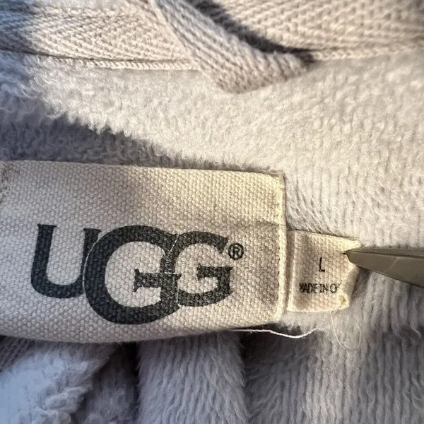 Ugg Gray Womens L Robe Cozy Relaxation Comfy - Image 7