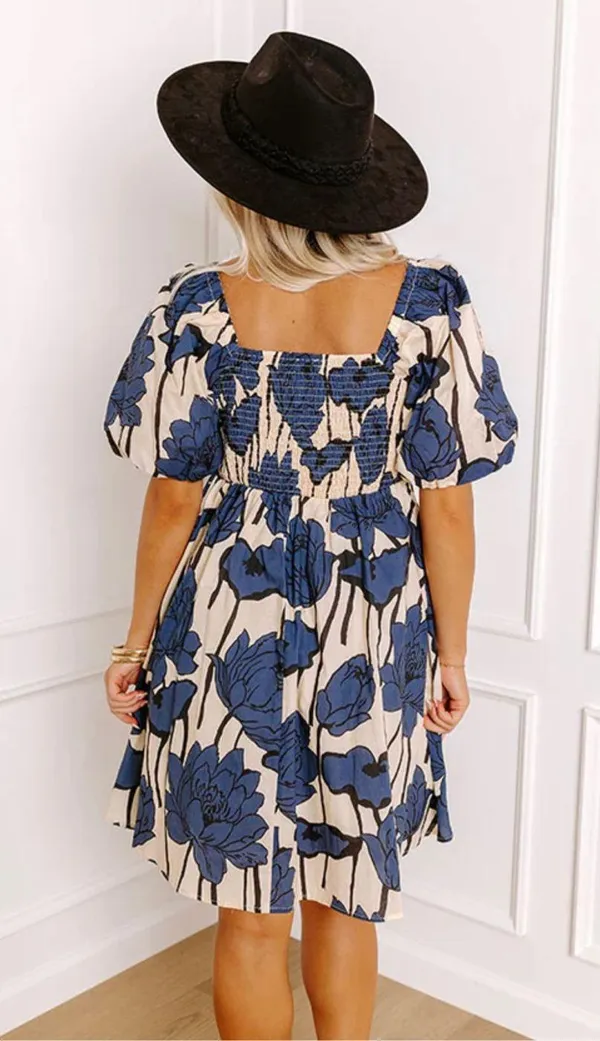 Impressions Floral Mini Dress - Image 2