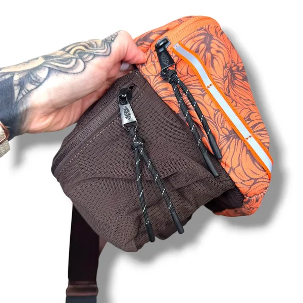 NEW Free People Movement FP Monstera Brown Floral Happy Packer Cargo Sling Bag - Image 6