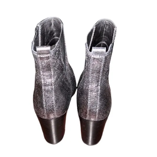 Ivanka Trump Pewter Leather Ankle Boots Size 6.5M) - Image 8