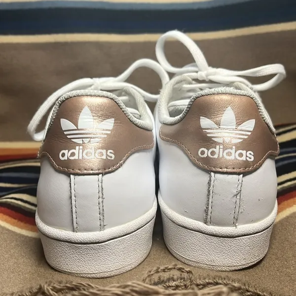 Adidas Women’s Superstar Sneakers Size 9 - Image 3