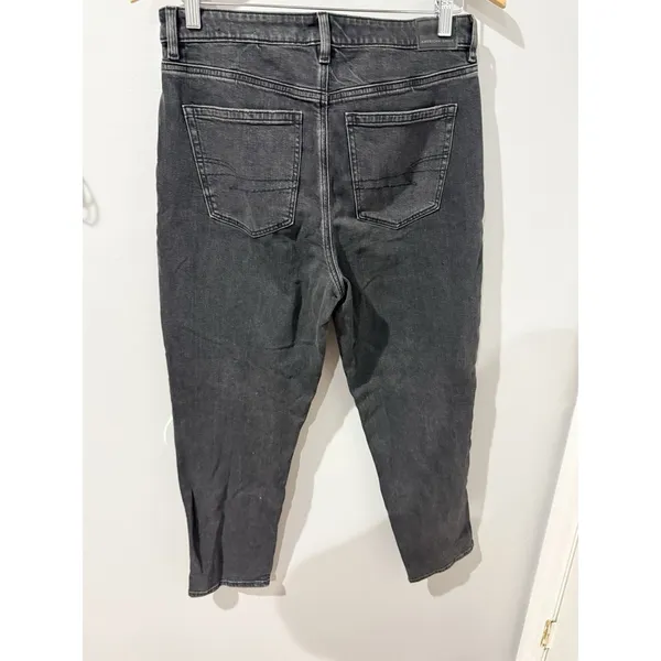 American Eagle Mom Jeans Women's ‎ Strigid Stretch Dark Wash Size 8 R - Image 5