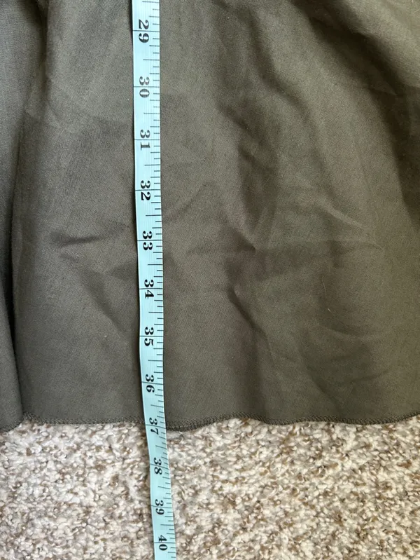 Leg Avenue Top Gun Halloween Olive Green Utility Patch Zip-Front Dress 3X 4X - Image 8