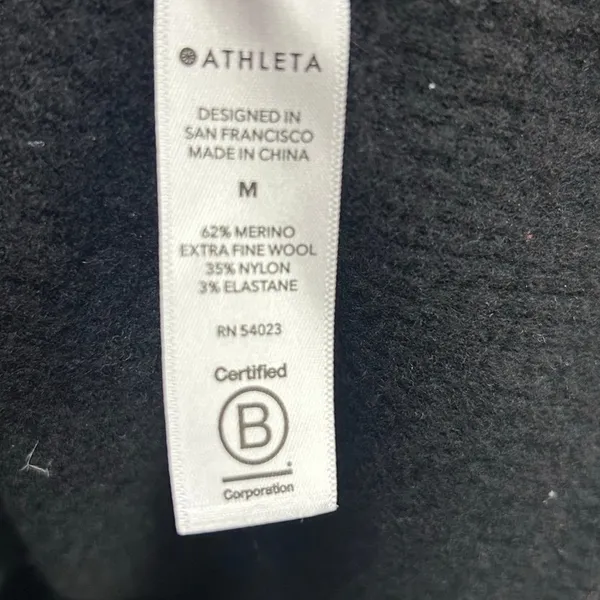 Athleta Black Wool Blend Sweater size M - Image 4