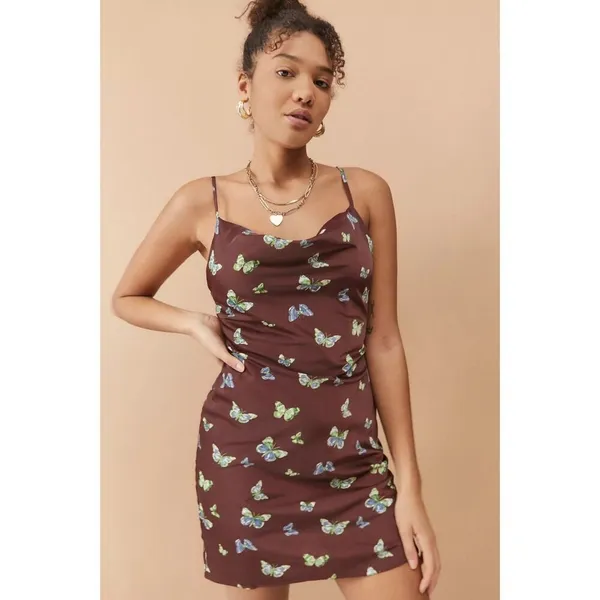 Urban Outfitters | Mallory Butterfly Mini Slip Dress | Medium - Image 10