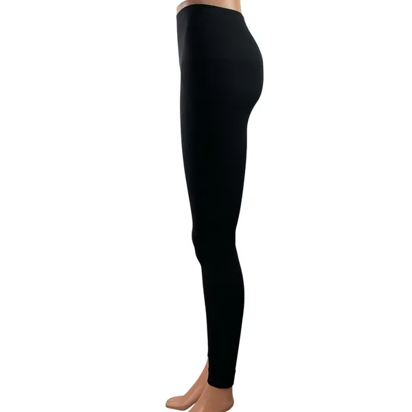 Set Active Women's Black High Waisted Activewear Workout Yoga Leggings Pants XS - Image 2