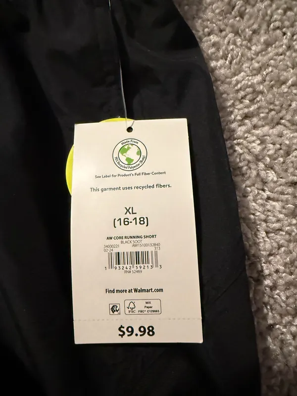 athletic works shorts Black Size XL - Image 2