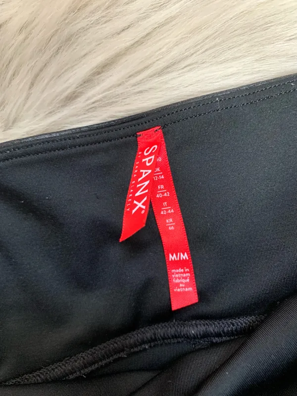 SPANX Faux Leather Leggings Black Medium - Image 5
