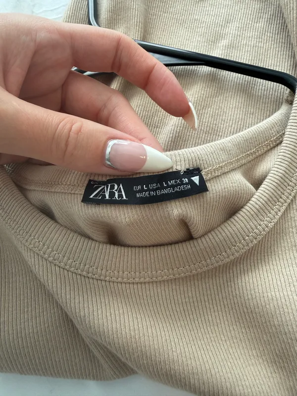 Beige ZARA Top Tank - Image 3