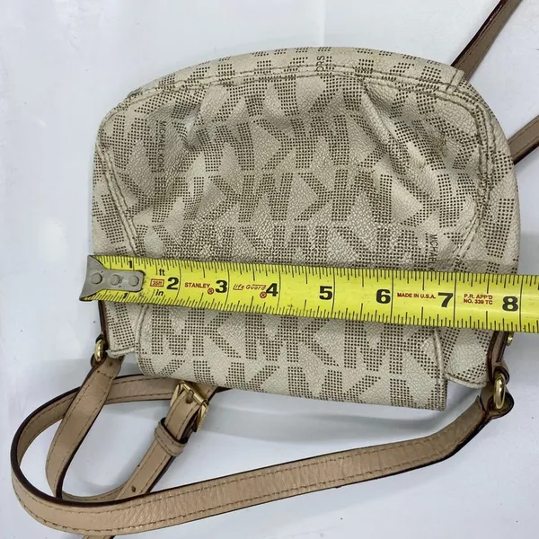 Michael Kors White Leather Crossbody Bag - Image 3