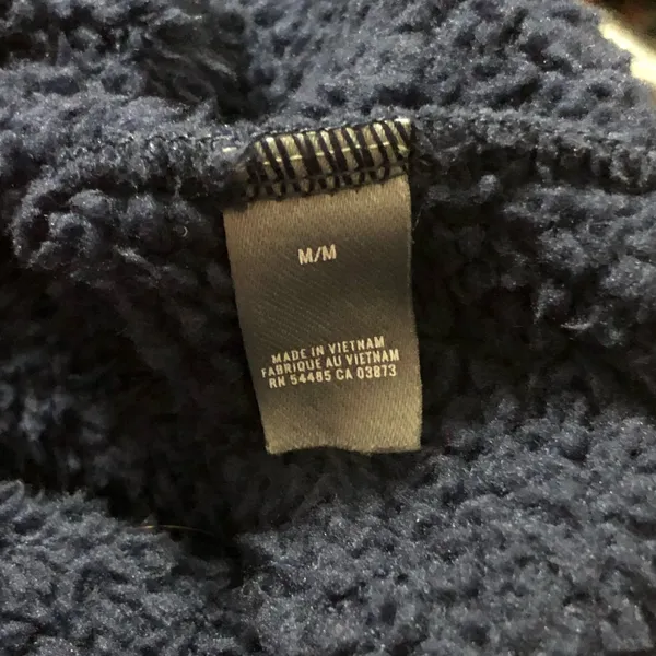 Aerie Navy Crewneck Striped Trim Sweatshirt - Image 6