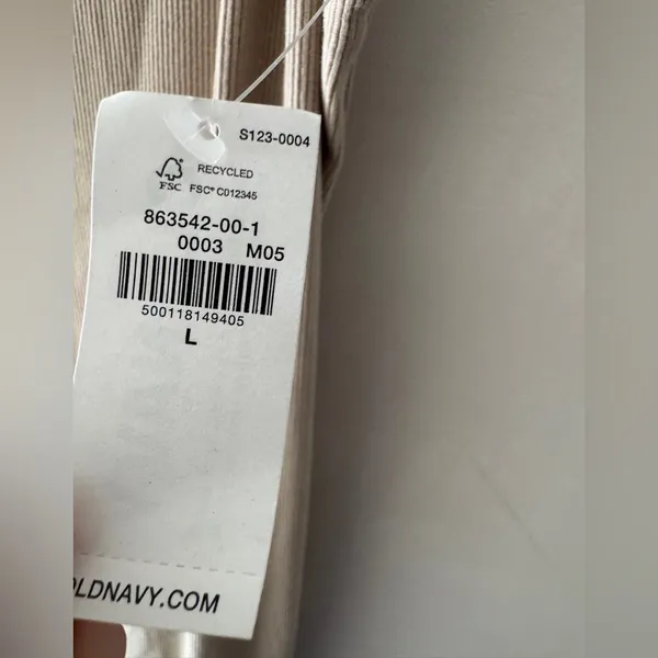 NEW!! Old Navy Square‎ Neck Rib Knit Tan Midi Dress - Image 8