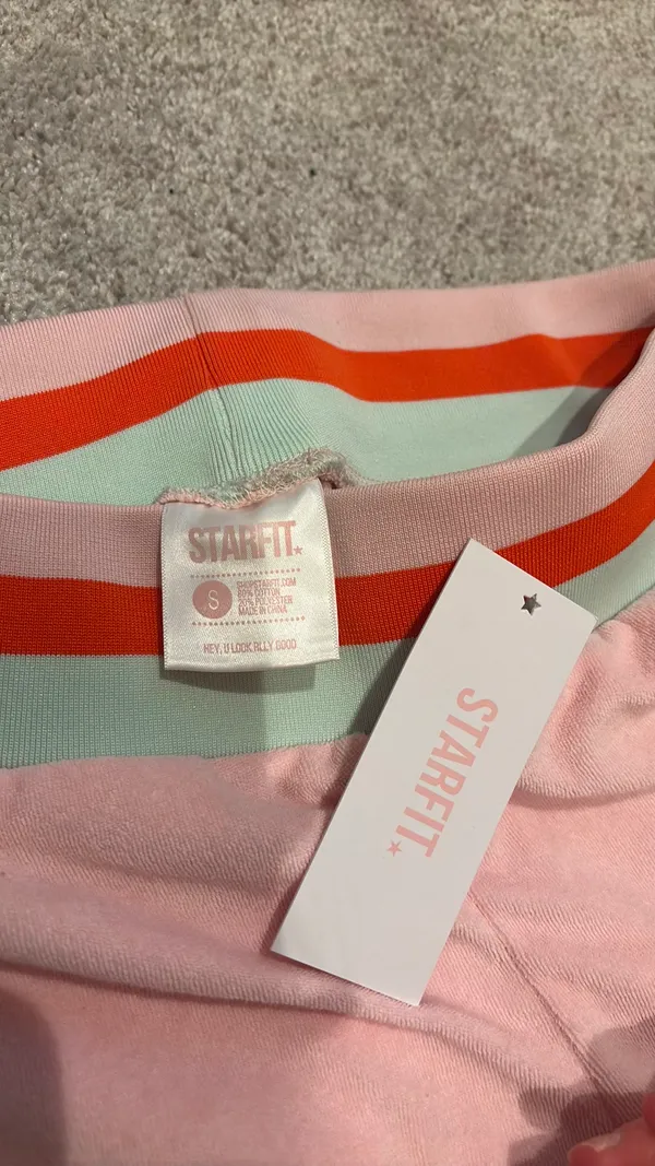 Starfit Pink Terry Sweatpants - Image 3
