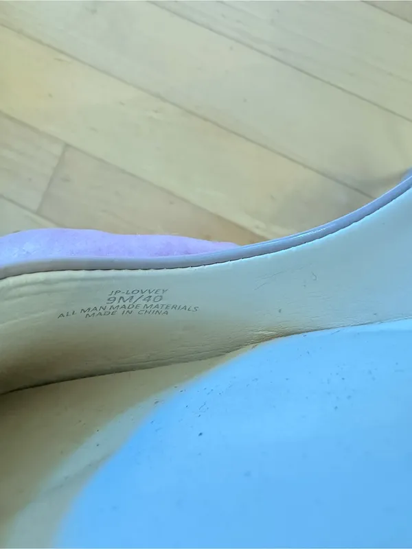 Jessica Simpson Nude Patent d'Orsay Pointed Toe Stiletto Heels Pumps Size 9 - Image 6