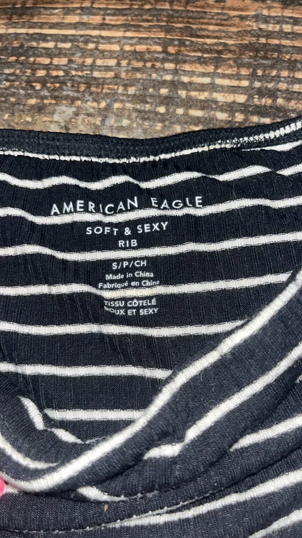 American Eagle Striped Tube Top - Image 2