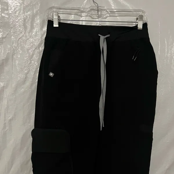 FIGS Black Zamora Jogger Scrub Pants Size Small - Image 3