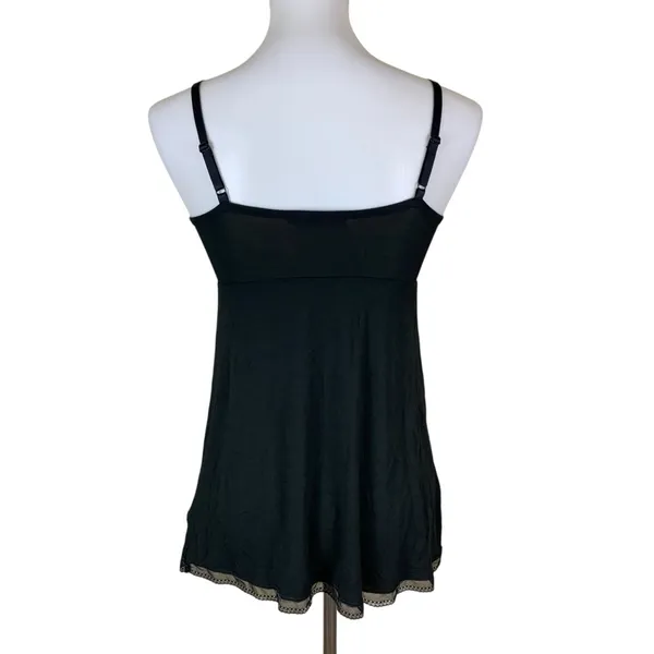 Yala Black Lace Trim Camisole‎ V Neck Sleepwear Loungewear XS - Image 3