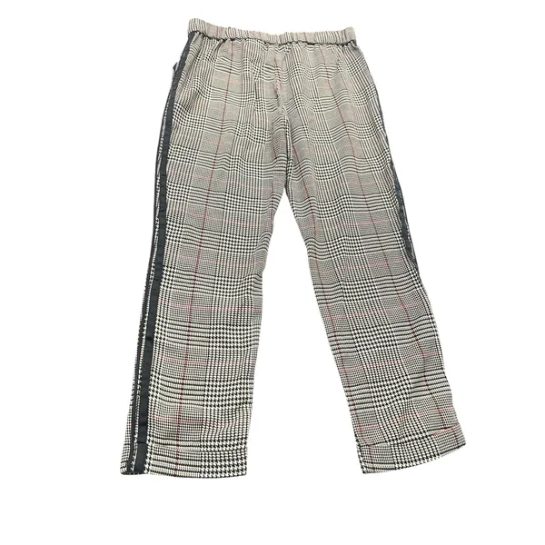 AF StudioNew York Womens Plaid Ankle Pants Black White Red RBWP015-5A Size M NWT - Image 4