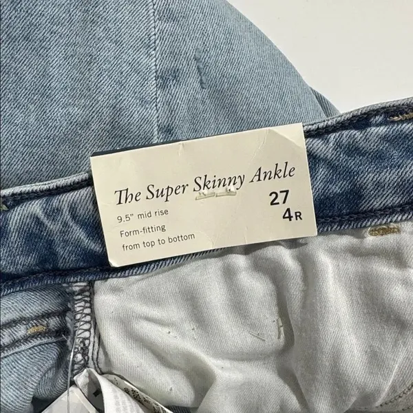 Abercrombie & Fitch Light blue The super Skinny Ankle Jeans NWT - Image 5