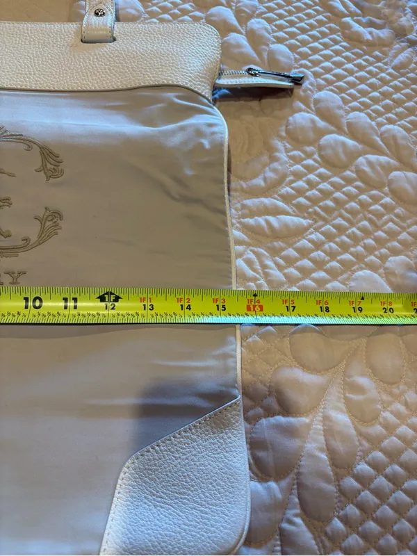 Vintage Burberry Cream Canvas Stowel Roll Up Tote Bag - Image 15
