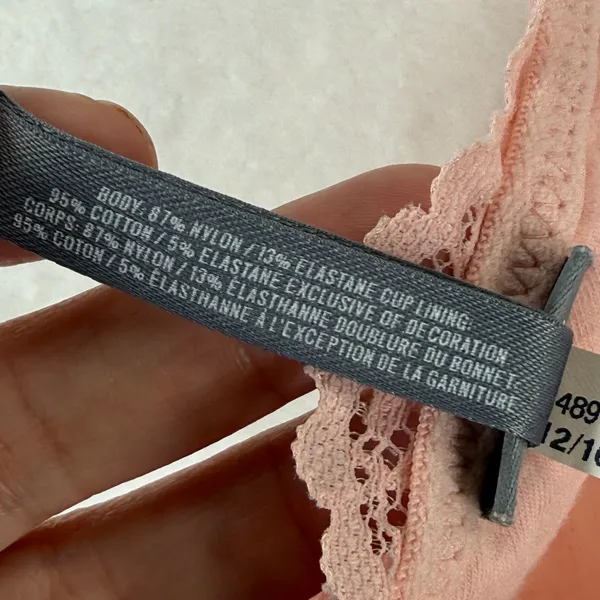 Aerie Pink Lace Bralette Crossover Straps Unlined Soft Cup‎ Bra XL - Image 6