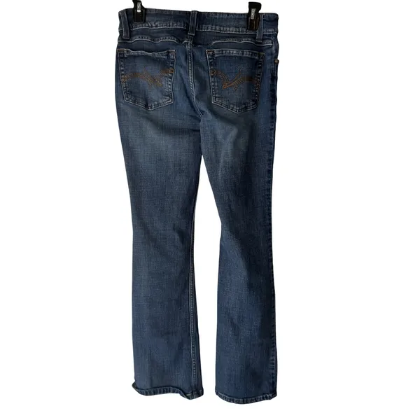 Wrangler Womens Boot Cut Jeans Medium Wash Size 5x32 Western Denim Cowboy‎ - Image 2