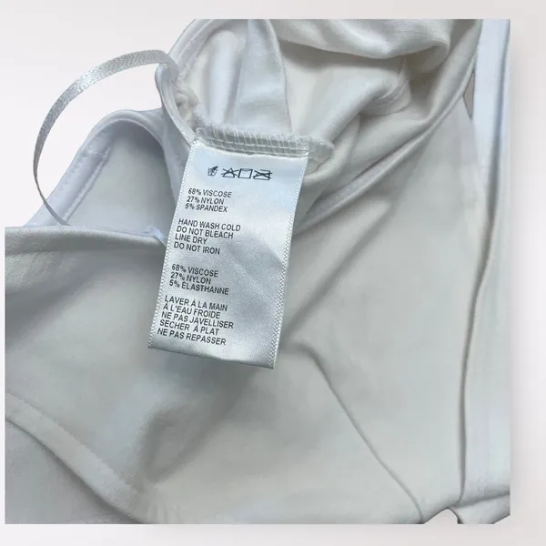 Urban Outfitters‎ White One Shoulder Tie Tank Top Size S - Image 4