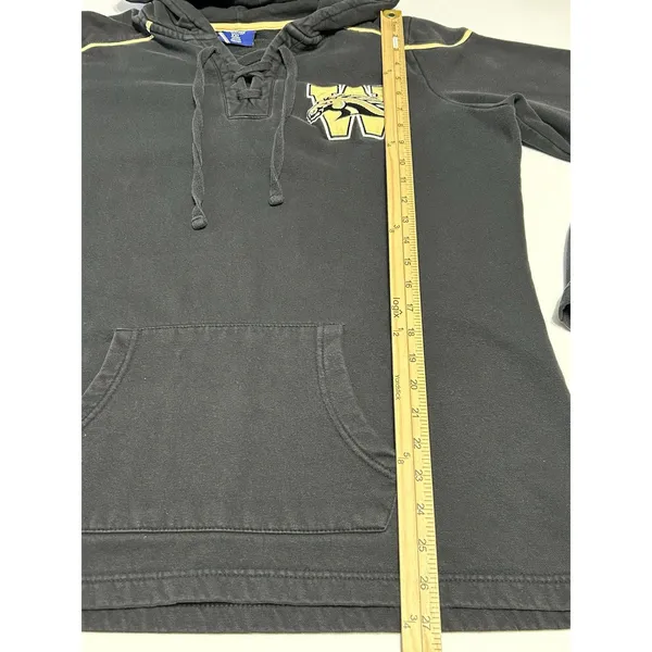 Champion WMU Western Michigan Broncos XXL Lace Up Hockey Hoodie Sweatshirt - Image 3