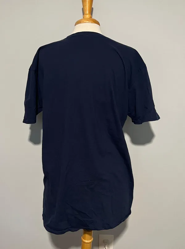 Gildan Navy Blue Fall Autumn Tshirt Bonfires Pumpkins Flannels - Image 8