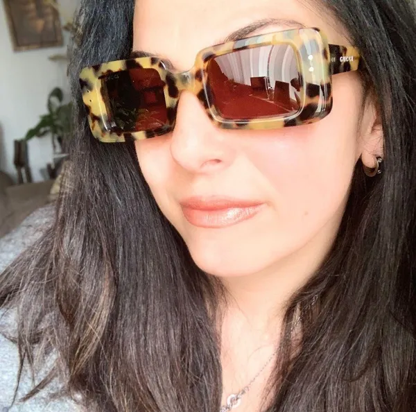 Authentic GUCCI 48mm Rectangular Tortoise Acetate sunglasses - Image 3