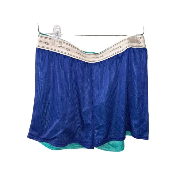 Champion Teal‎ /Blue Reversible Women's Shorts No Size Read Description - Image 3