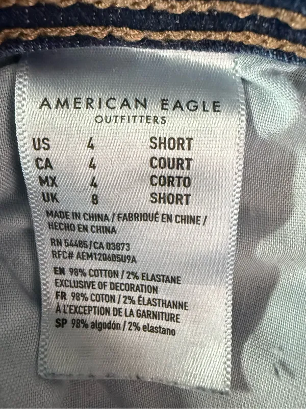 American Eagle Kick Boot Super Stretch Jeans Women’s 4 Short Dark Wash Bootcut - Image 6