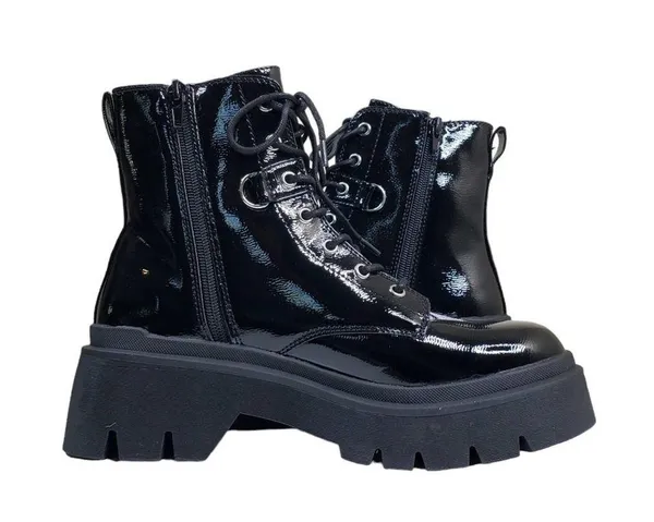 CALL IT SPRING Womens 9 Sidney Platform Lace-up Boot in Black NEW - Image 6