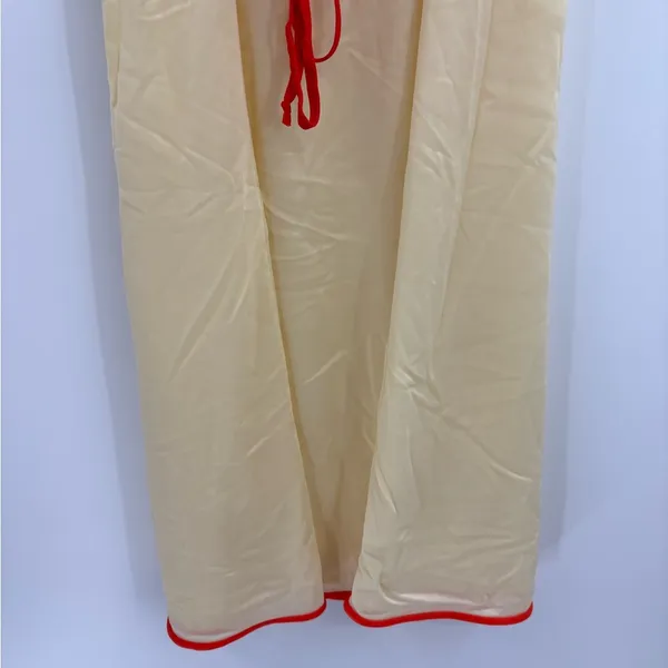 Vintage y2k sears 60s sheer nightgown yellow trim retro 70s dress 32-34 small - Image 10