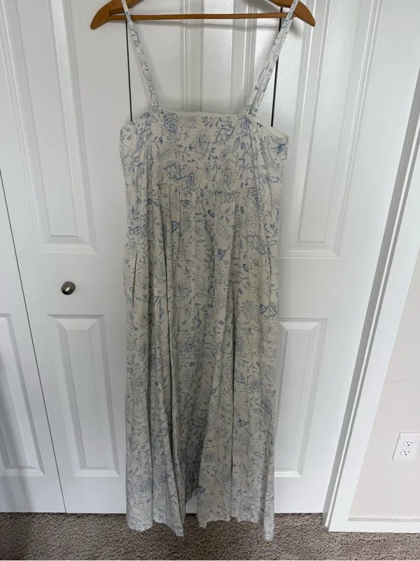Jetty detachable strap midi dress empire waist floral dress M - Image 7