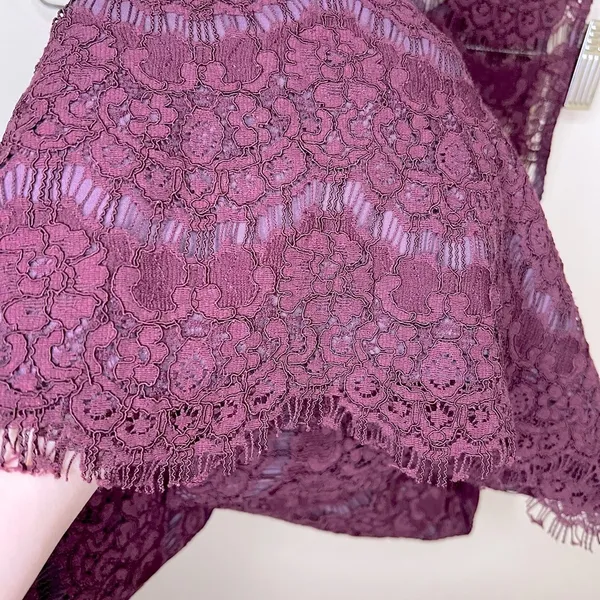 Kimchi Blue Lace‎ Shift Urban Outfitters Dress Medium Burgundy Vintage Style - Image 6