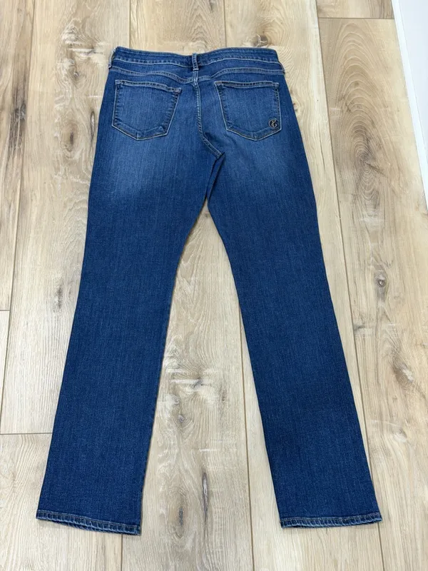 Women's Skinny Jeans in Dark Blue Stretch Denim - Image 3