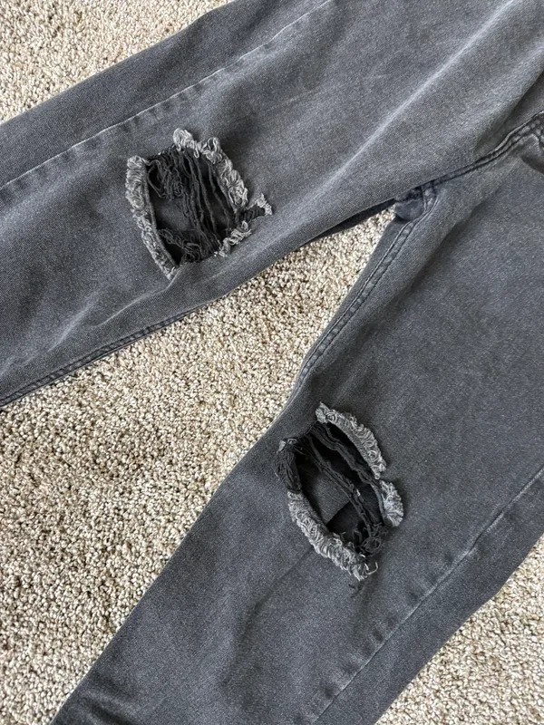 SheIn Black Ripped Jeans - Image 9