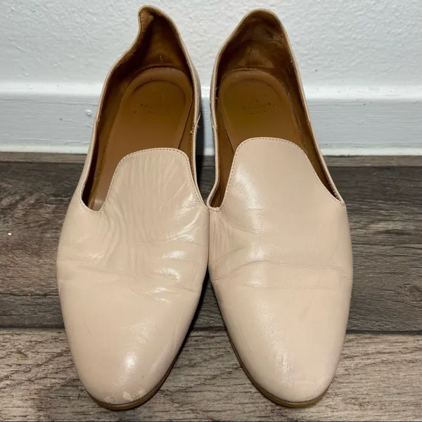 Aquatalia Emmaline Loafers Nappa Leather Water-Resistant Slip-On Nude 7 - Image 4