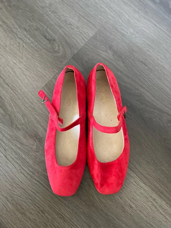 Vionic Alameda Mary Jane Flats Red - Image 4